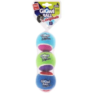 GiGwi Gioco 3 Palline da Tennis Taglia M