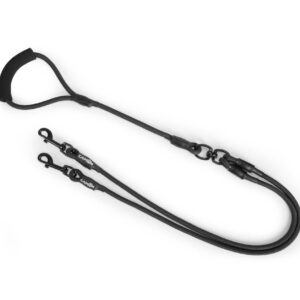 Guinzaglio Accoppiacane Doppio Corda D.8MM/120 CM Color Nero Camon