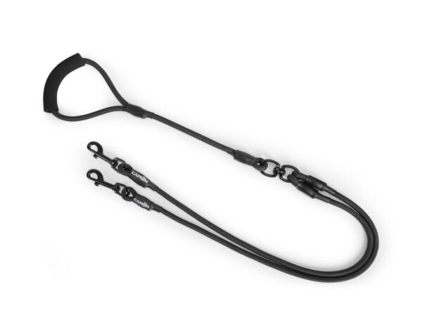 Guinzaglio Accoppiacane Doppio Corda D.8MM/120 CM Color Nero Camon