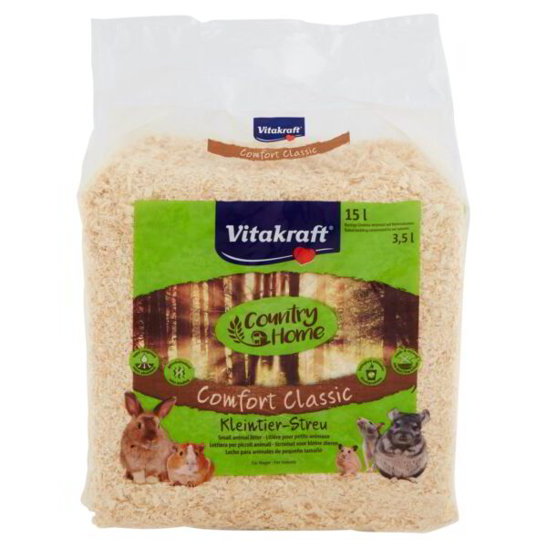 Lettiera in legno naturale 15l