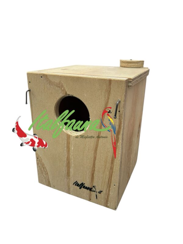Nido in legno per cocorita