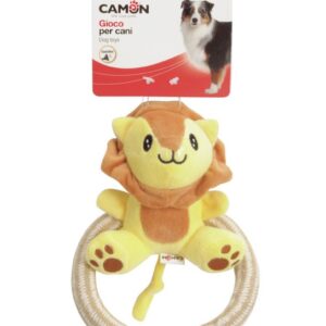 Camon-Gioco peluche leone con squeaker per cani