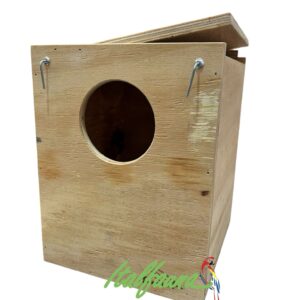 Nido in legno per calopsitte e piccoli parrocchetti
