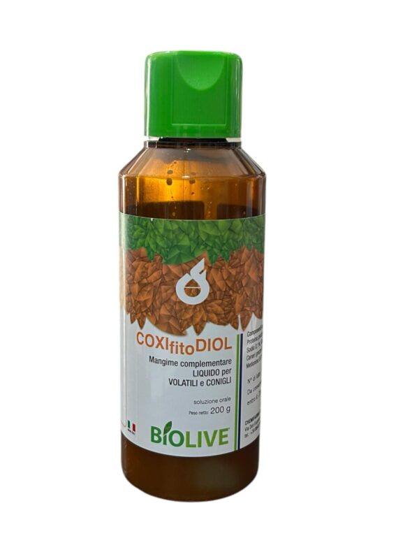 CHEMIFARMA COXIfitoDIOL soluzione liquida 200 Gr. COCCIDIOSI volatili e conigli