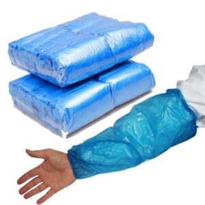 Copri maniche monouso in PE blu 10paia (20pz)