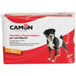 CAMON Pannolini a fascia elastica per cani maschi mis.L